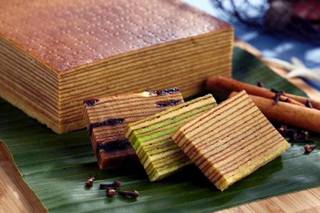 traditional snacks from batam - kek lapis