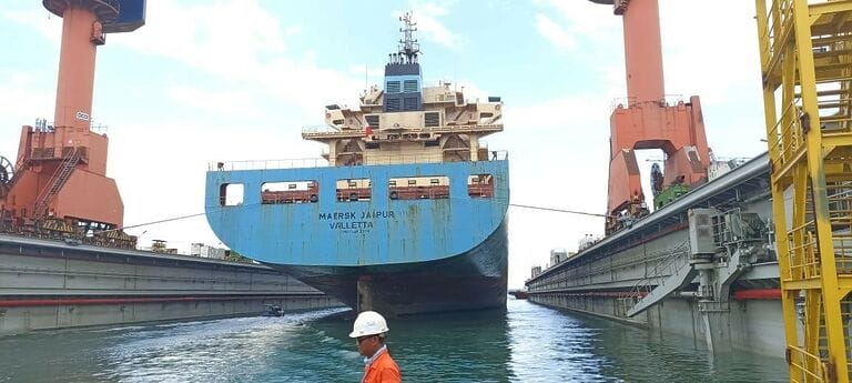 How can a Ship Standing Tall During Dry Dock?