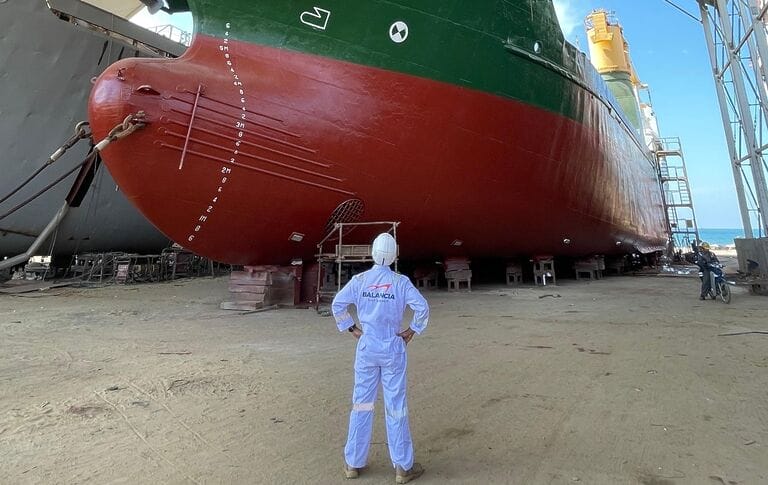 Dry Docking: Ship Hull Painting and Surface Preparation